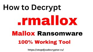 How to Remove RMALLOX Ransomware and Decrypt Files rmallox virus extension  Mallox decryptor [upl. by Laks]