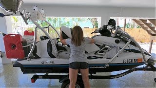 HOW TO Setup Rig YAMAHA FXHO WaveRunner for Fishing [upl. by Haral]