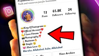 Instagram stylish bio 2022  how to add stylish bio in instagram  Instagram name change 2022 [upl. by Atig]