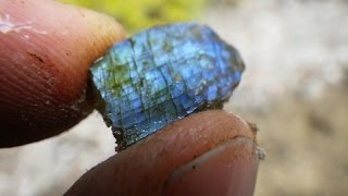 Collecting Gem Peristerite from an Abandoned Uranium Mine Rock and Mineral [upl. by Eelyac912]