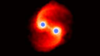 Collapse of a binary stellar system [upl. by Ahsirek]