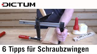 6 Tipps zum Thema Schraubzwingen  verklemmte Zwingen lösen rutschende Zwingen reparieren [upl. by Mireille997]