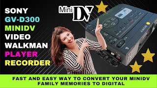 Sony GV D300 MiniDV Player Recorder  Transfer MiniDV to PC or Mac with this MiniDV VCR [upl. by Savannah]