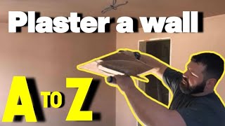 DIY Plaster a wall like a Pro  In depth guide with timings and touch tests [upl. by Eniarrol]