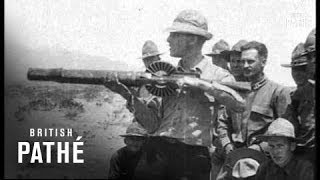 American Soldiers Digging Trenches And Training With Lewis Gun 1917 [upl. by Faustina]