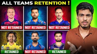 IPL 2025  My Picks for All 10 Teams Retention  IPL Retention 2025  IPL 2025 Retention List [upl. by Vlad653]