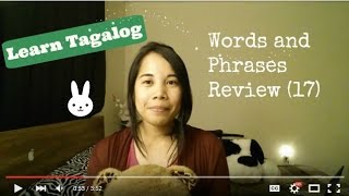 Learn Tagalog Words and Phrases Review 17 [upl. by Eide]