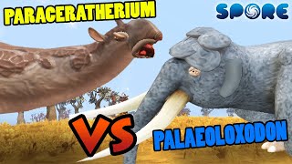 Paraceratherium vs Palaeoloxodon  Prehistoric Beast Battle S1E12  SPORE [upl. by Kcirderfla]