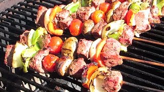 Kebabs  Grilled Marinated Steak Kebabs [upl. by Sall143]