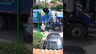 Perfect ending shorts garbagetruck browardcounty epic shootinggames recycle nba sports fun [upl. by Ahsil]