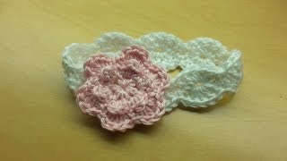 How to Crochet an Easy Baby Headband [upl. by Fayre]