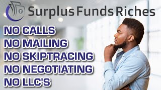 Surplus Funds 2 Checks and Zero Calls [upl. by Wehhtam815]