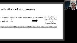 The use of inotropes in the CCU  Dr Ahmed Adel [upl. by Eiroc127]