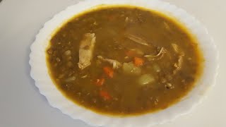 Recette de soupe de Lentille Très facile [upl. by Aihsenrad12]