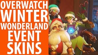 Overwatch Christmas Skins Emotes and Cosmetics [upl. by Bissell]