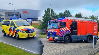 Brandweer Almere gealarmeerd tijdens tanken  Ovdgrra [upl. by Ignatia]