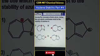 CSIR NET Chemical Science 2024  Azulene Stability Part 4 shorts csirnetchemicalscience [upl. by Bach]