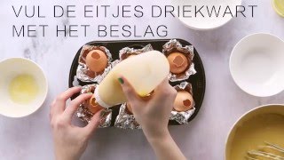 Gevulde eitjes met cake [upl. by Adnawahs740]