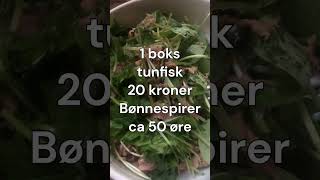 Tunfisk med bønnespirer tunfisk spirer billig middag enkelmat fiskemiddag [upl. by Nivre390]