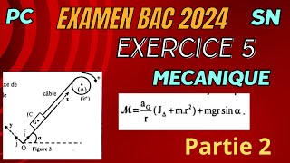 Correction Examens 2024 2bac Pc mécanique 2eme partie SN [upl. by Harmony]