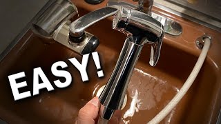 How to Replace a Kitchen Sink Spray Nozzle [upl. by Otilopih]