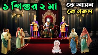 একটি শিশুর দুটি মাকে আসল আর কে নকল  সুলাইমান নবীর বিষ্ময়কর বিচার  Prophet Sulaiman AS [upl. by Cott]