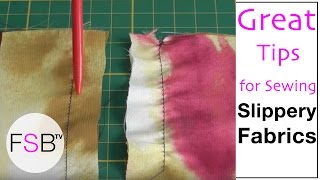 Sewing Slippery Fabric [upl. by Reivaxe798]