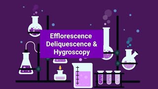 Water  Chemistry  efflorescence deliquescence  hygroscopy [upl. by Tnecnivleahcim]