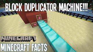 BLOCK DUPLICATOR amp More  Minecraft Facts  Episode 2 [upl. by Urson]