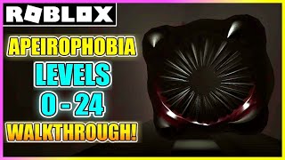 Apeirophobia  Level 0 to 24 Chapter 2  Full Walkthrough HOW TO BEAT Backrooms ROBLOX [upl. by Dlawso]