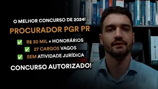 Procurador PGE PR  Descubra TUDO sobre a Reestruturação da Carreira e as matérias do próximo EDITAL [upl. by Naiva]