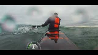 Sending it to Gullane  Surfski in Scotland [upl. by Acirem]