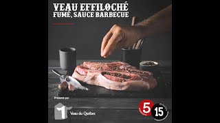 Effiloché de Veau du Québec fumé sauce barbecue [upl. by Paresh]