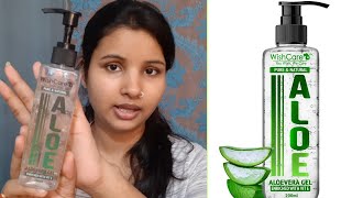 WishCare ALOE VERA Gel review honestreview [upl. by Trebmer]