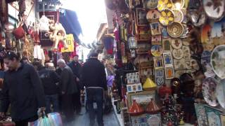 Local market in Sousse Medina Old town of Tunis Tunisia [upl. by Gerkman]