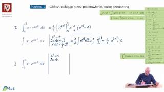odc 40 Całka oznaczona  całkowanie przez podstawienie [upl. by Leugimesoj]