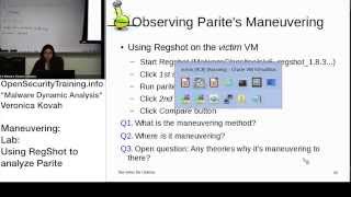 Dynamic Malware Analysis D2P07 Maneuvering Lab Parite [upl. by Rubina]