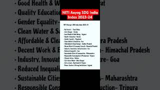 NITI Aayog SDG India Index 202324  shorts [upl. by Jacie611]