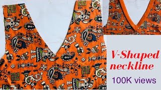 V Shaped Neckline DIY  MyFashionBook VshapedNeckline [upl. by Annie991]