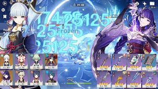 New 40 Abyss  F2P Ayaka Freeze amp Raiden National Destroy Spiral Abyss Floor 12  Genshin Impact [upl. by Rennob]