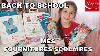 BACK TO SCHOOL  MES FOURNITURES SCOLAIRE  MAPED [upl. by Kleeman]