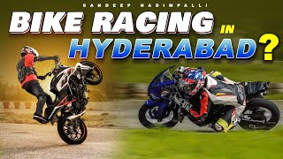 Bike Racing In Hyderabad  TrackDay  Sandeep Nadimpalli  Telugu [upl. by Oeht]