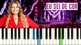 Marília Mendonça  Eu Sei De Cor  Piano tutorial  Master Teclas [upl. by Eedyak721]