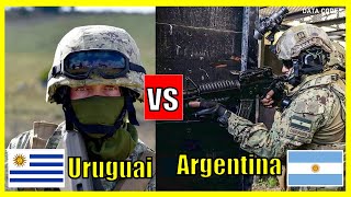 Uruguai X Argentina  Comparação do Poder Militar 2024 [upl. by Nylassej]