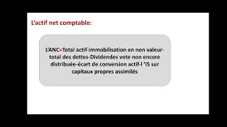 Lévaluation des entreprises par la Méthode Patrimoniale [upl. by Gaul]