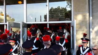 Ohio State Marching Band Entering St John Arena 8312013 [upl. by Ennyrb]