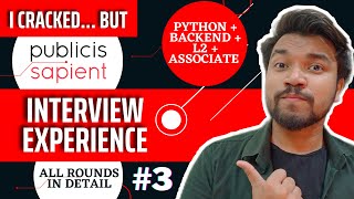 Publicis Sapient Interview Experience  Backend Developer  Associate L2 Interview Questions Answers [upl. by Haliak670]