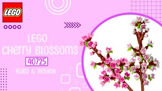 LEGO Cherry Blossoms Build amp Review — 40725 [upl. by Mell]