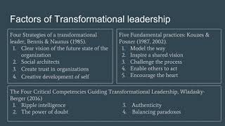 Leadership 501 Northouse Transformational Leadership Radonich 2018 [upl. by Senoj672]