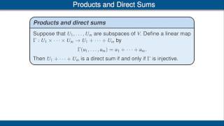 Products of Vector Spaces [upl. by Tilda85]